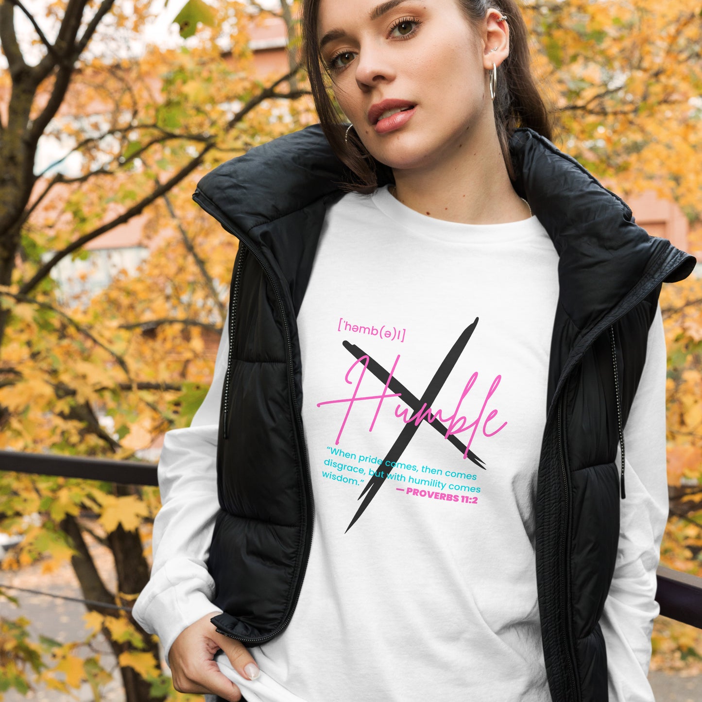 "Humble" Unisex Long Sleeve Tee BC - 3501 - God's Armor Wear