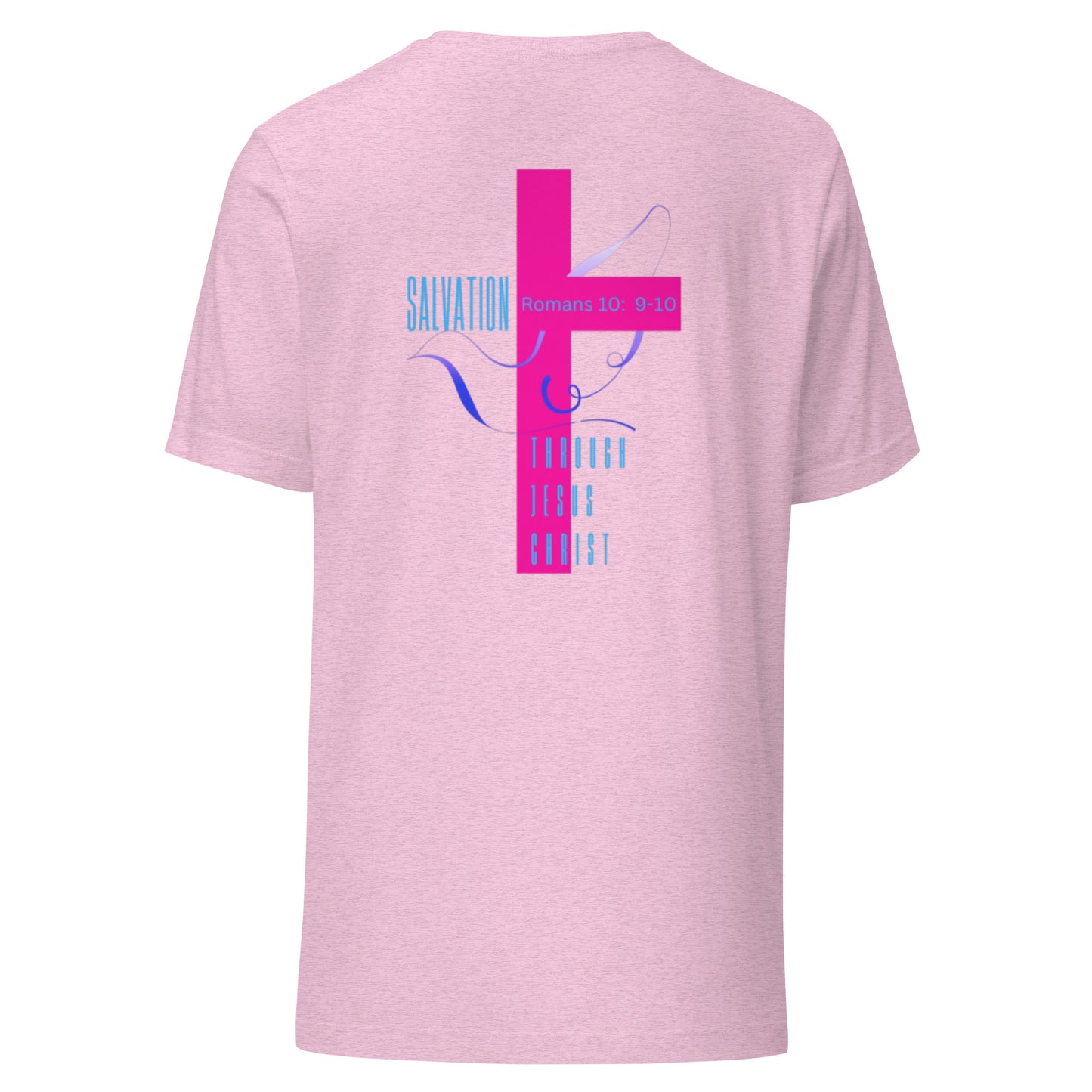"Salvation Through Jesus Christ" preshrunk T-Shirt BC - 3001 - God's Armor Wear