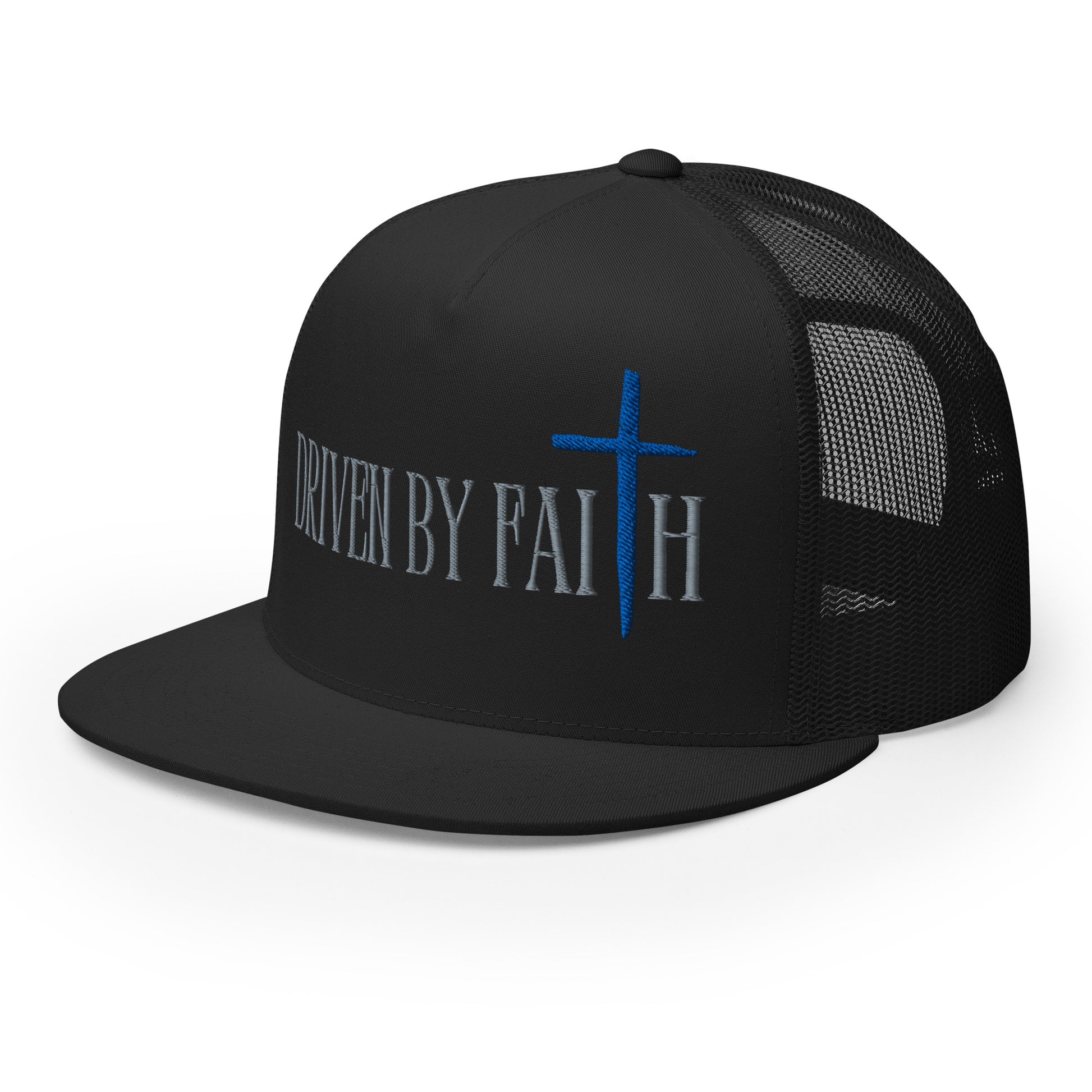 "In Memory of Caysen Cooksey" Snap back flat bill Trucker Cap/mesh back - God's Armor Wear