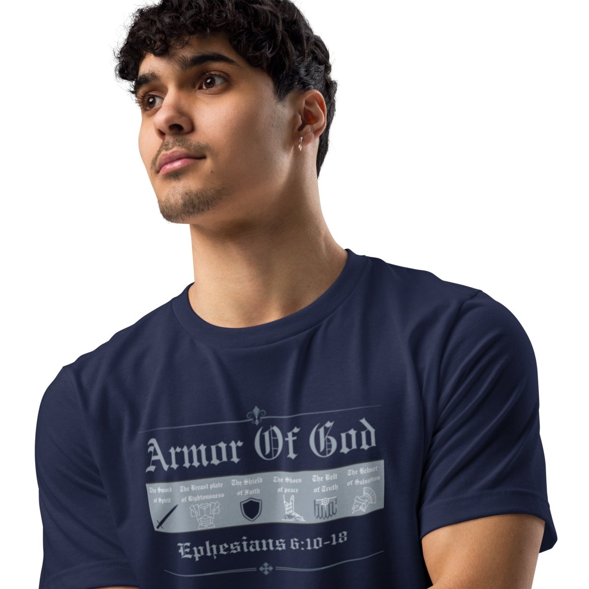 Armor of God Symbols Christian Eco T-Shirt - God's Armor Wear