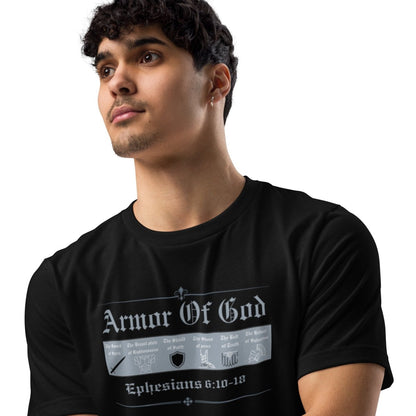 Armor of God Symbols Christian Eco T-Shirt - God's Armor Wear