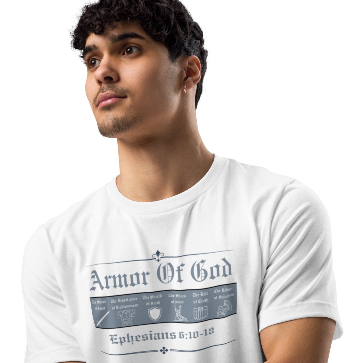 Armor of God Symbols Christian Eco T-Shirt - God's Armor Wear