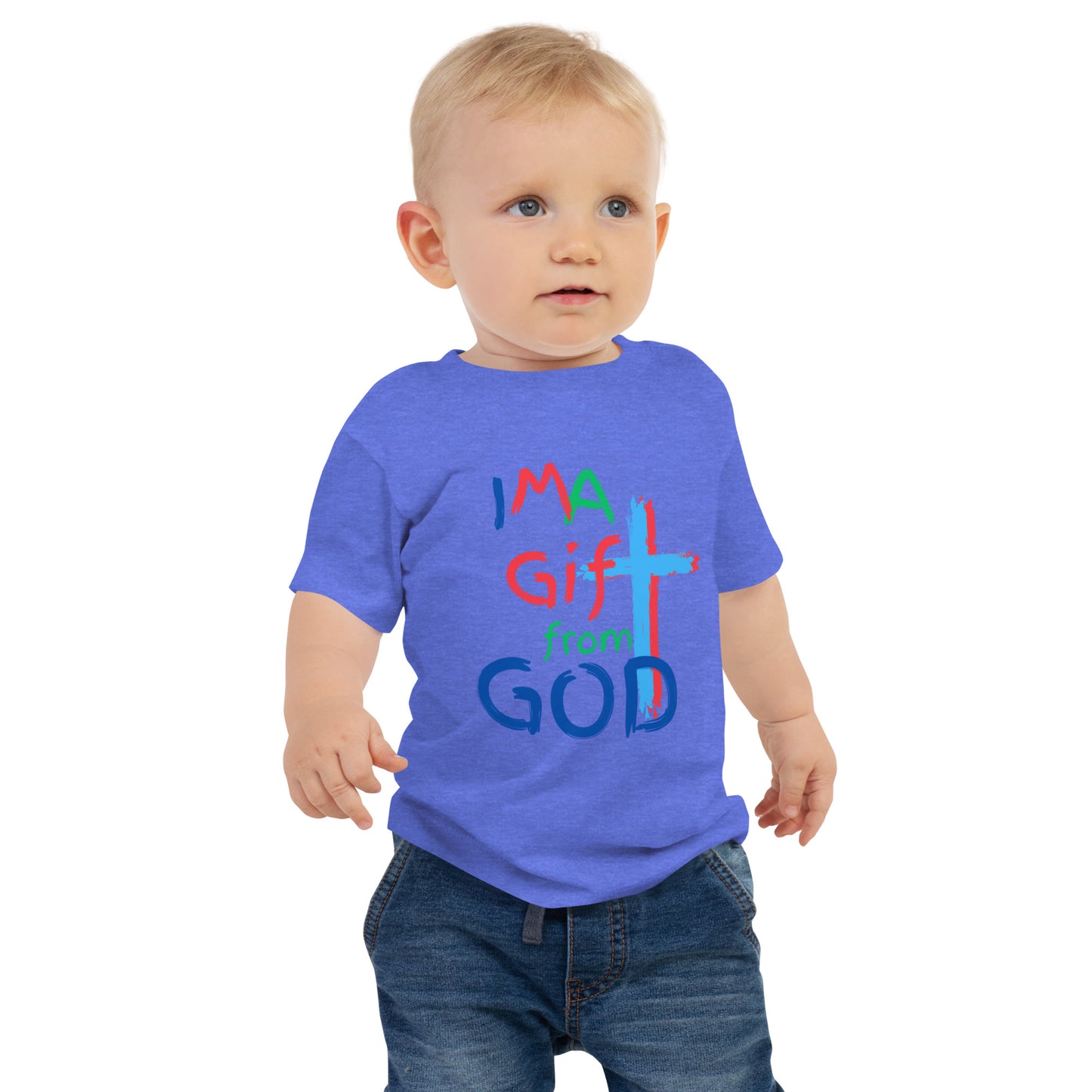 "I M A Gift from GOD" Baby Jersey Short Sleeve Tee - God's Armor Wear