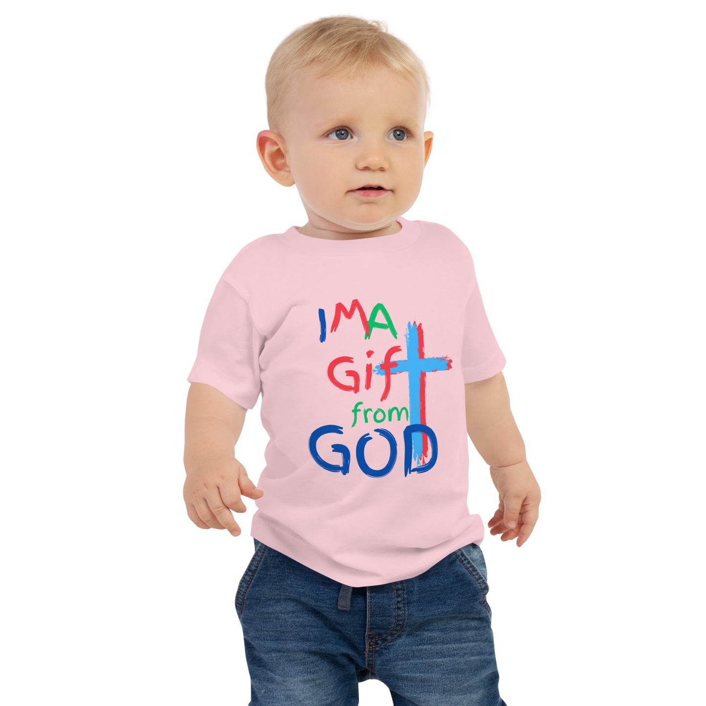 "I M A Gift from GOD" Baby Jersey Short Sleeve Tee - God's Armor Wear