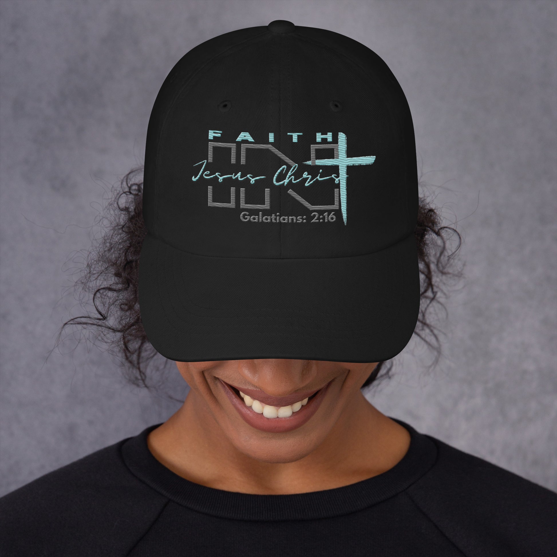 Faith IN Jesus Christ adjustable low profile hat - God's Armor Wear