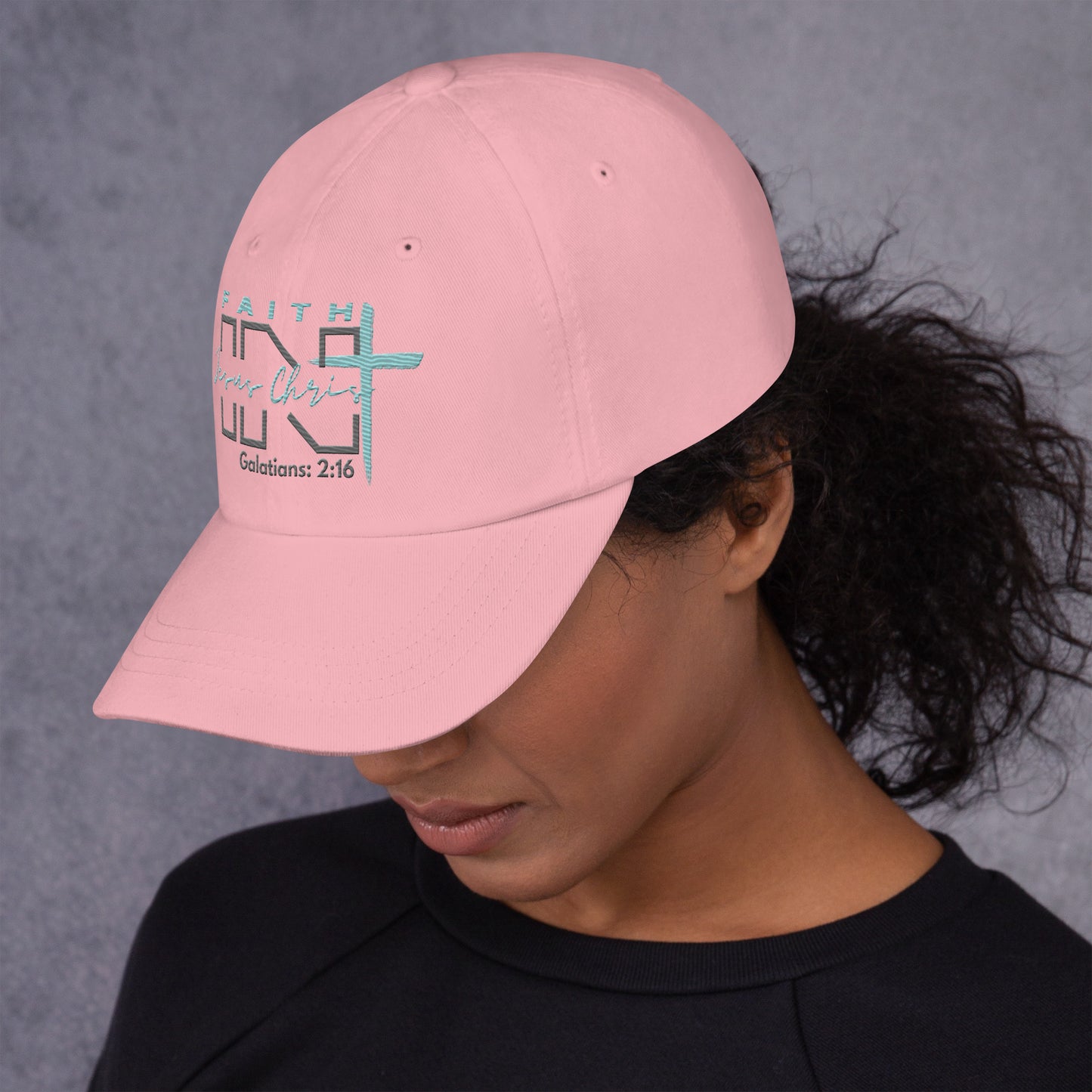 Faith IN Jesus Christ adjustable low profile hat - God's Armor Wear