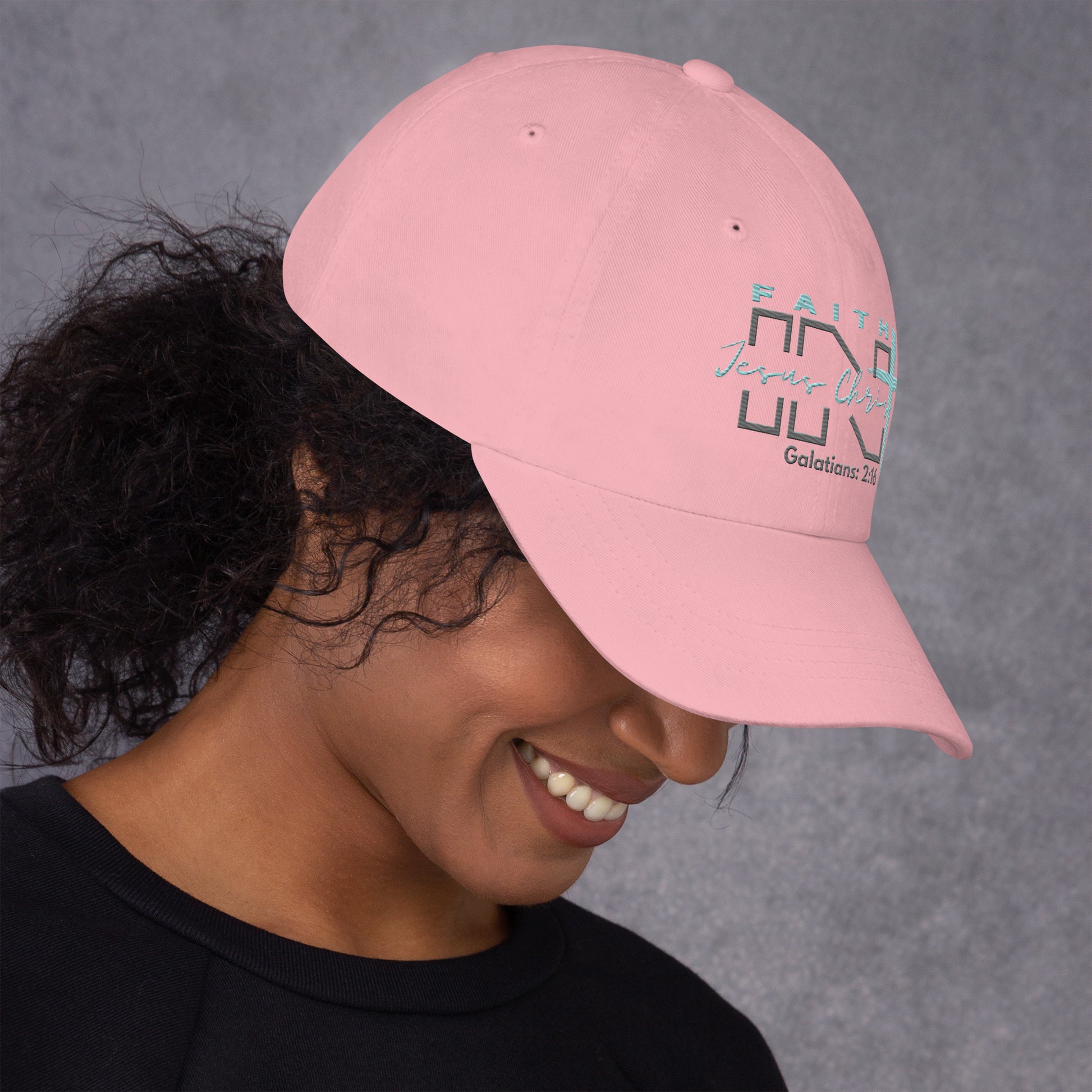 Faith IN Jesus Christ adjustable low profile hat - God's Armor Wear