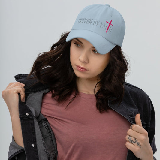 Driven By Faith low profile 6 panel adjustable hat - God's Armor Wear