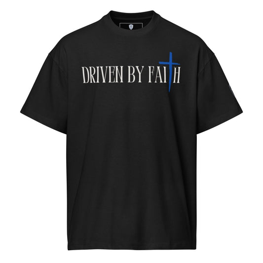 Driven By Faith™ Signature Heavyweight Tee | Proverbs 3:5–6 - God's Armor Wear