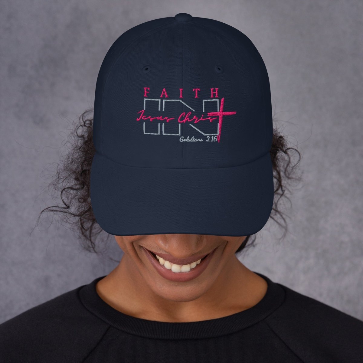 Faith IN Jesus Christ low profile hat - God's Armor Wear