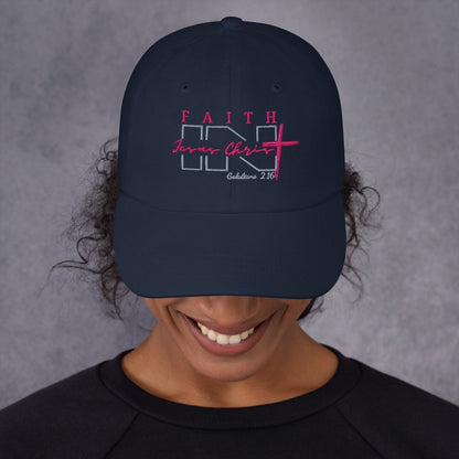 Faith IN Jesus Christ low profile hat - God's Armor Wear