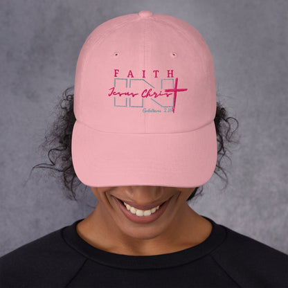 Faith IN Jesus Christ low profile hat - God's Armor Wear