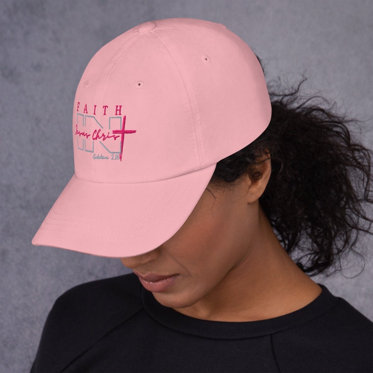 Faith IN Jesus Christ low profile hat - God's Armor Wear