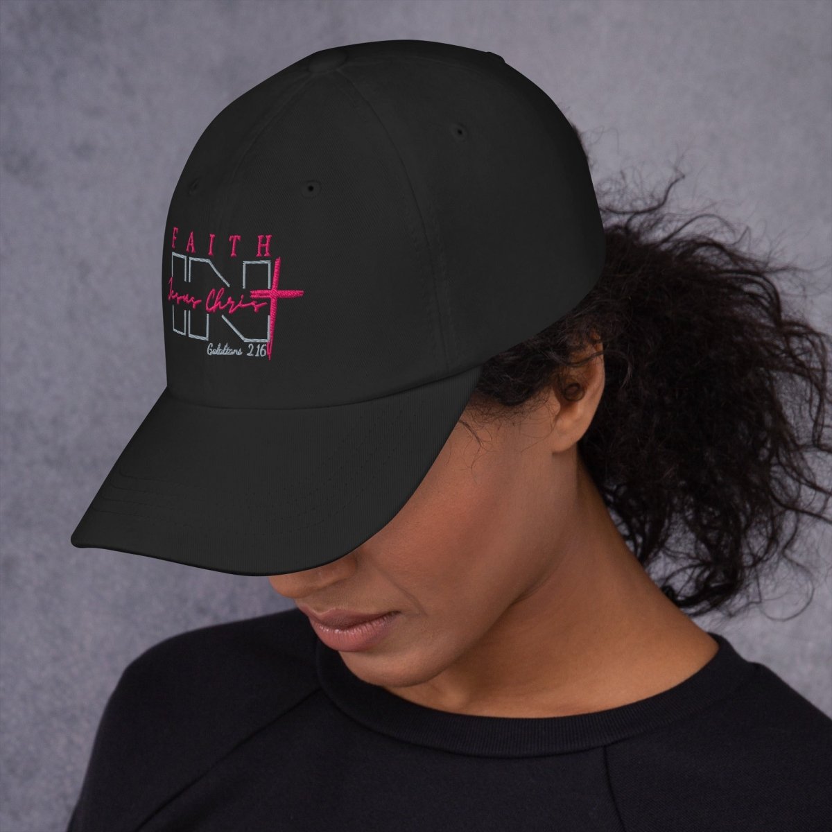 Faith IN Jesus Christ low profile hat - God's Armor Wear