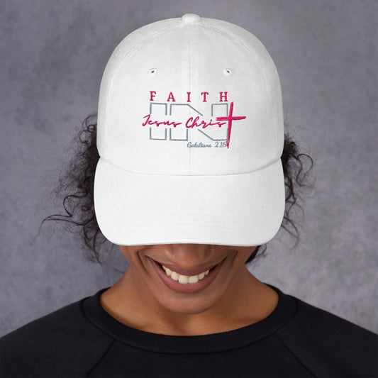 Faith IN Jesus Christ low profile hat - God's Armor Wear