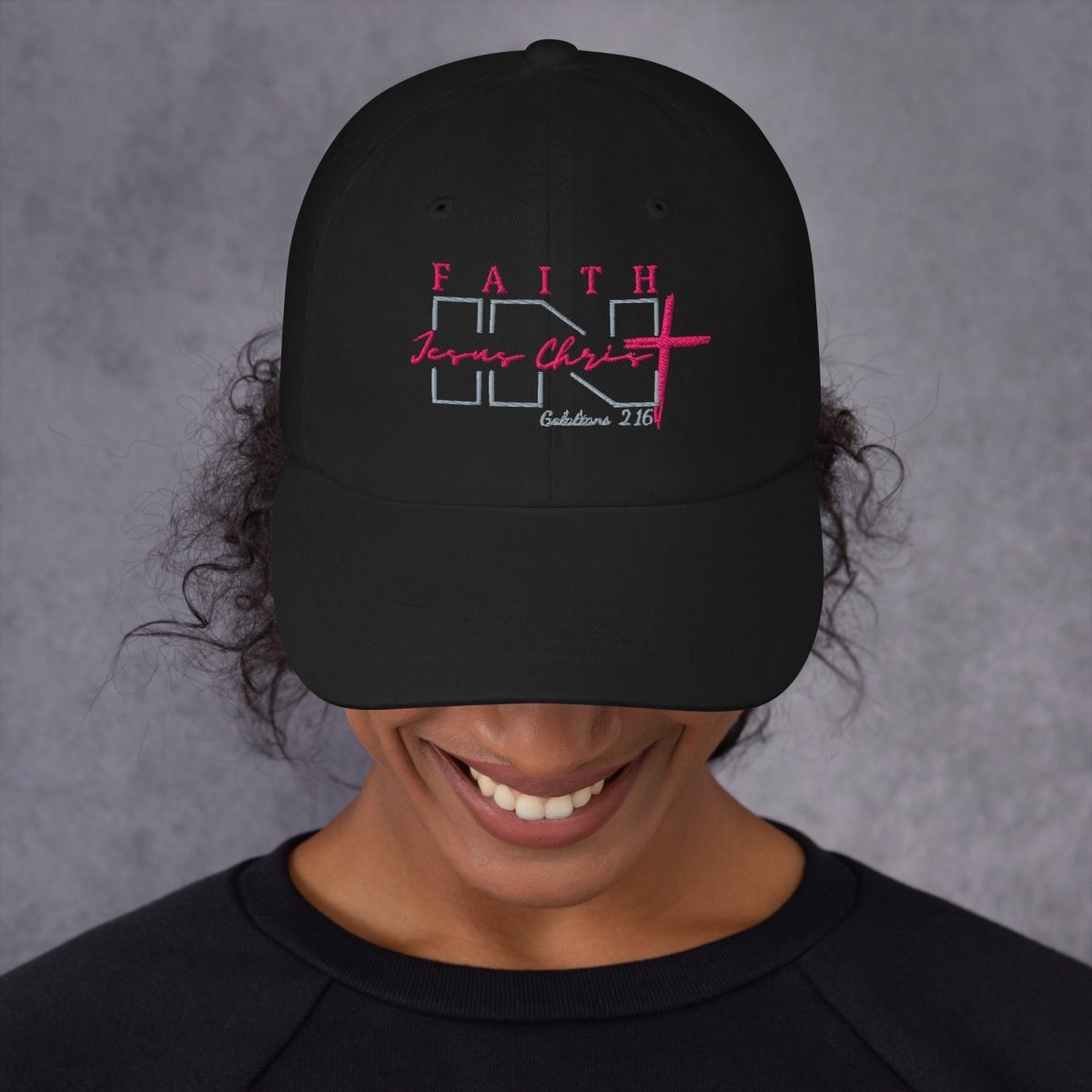 Faith IN Jesus Christ low profile hat - God's Armor Wear