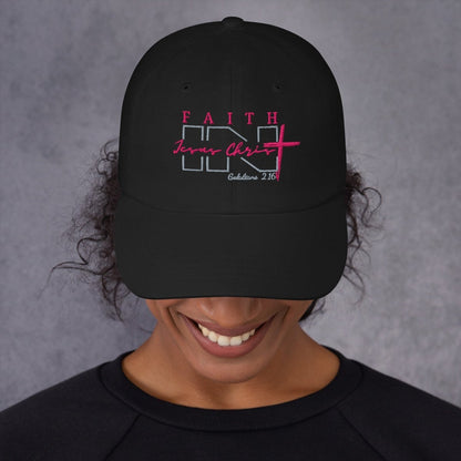 Faith IN Jesus Christ low profile hat - God's Armor Wear