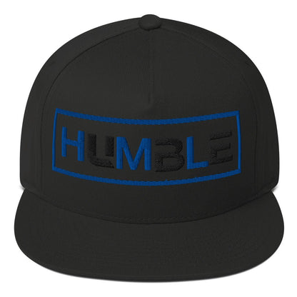 HUMBLE five-panel cotton twill flat bill hat in black, God's Armor Wear