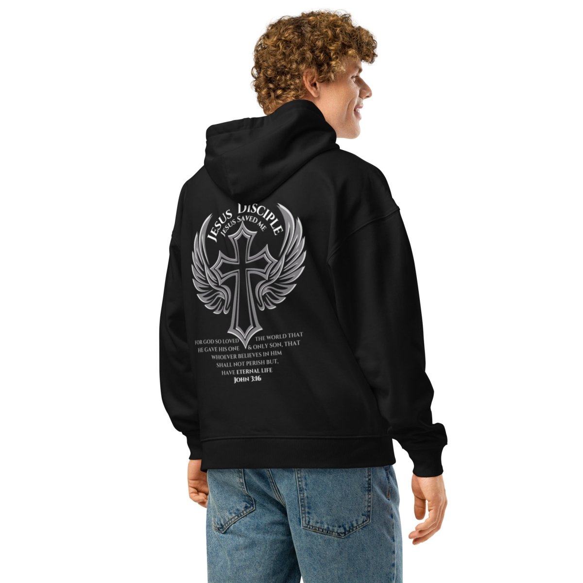 John 3:16 “Jesus Saves” – Premium Hoodie - God's Armor Wear