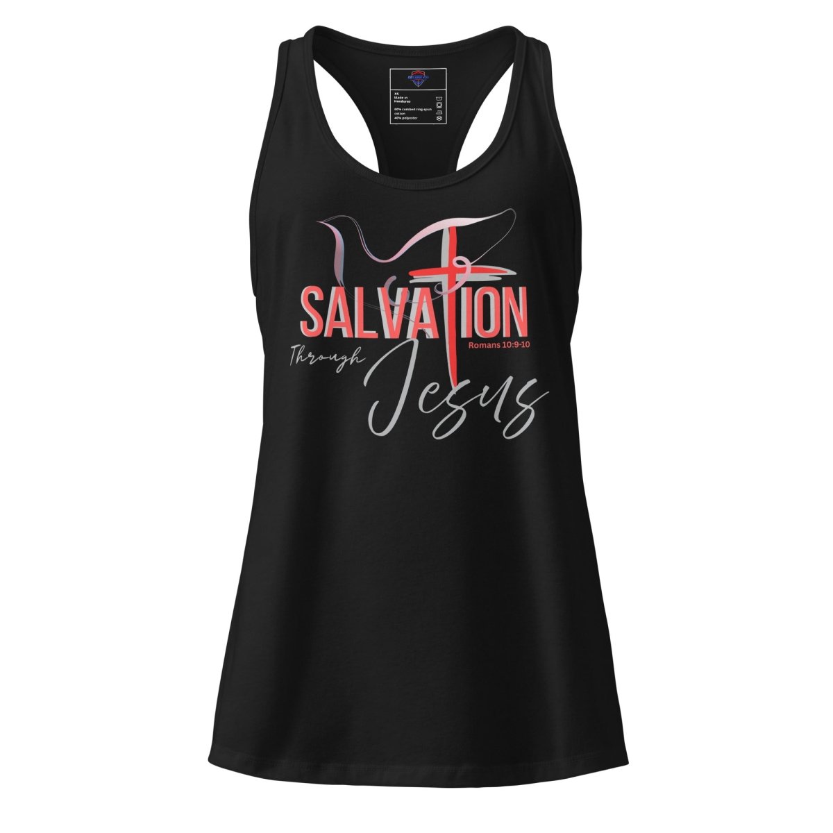 Salvation W/Dove & Cross | fitted racerback tank top - God's Armor Wear