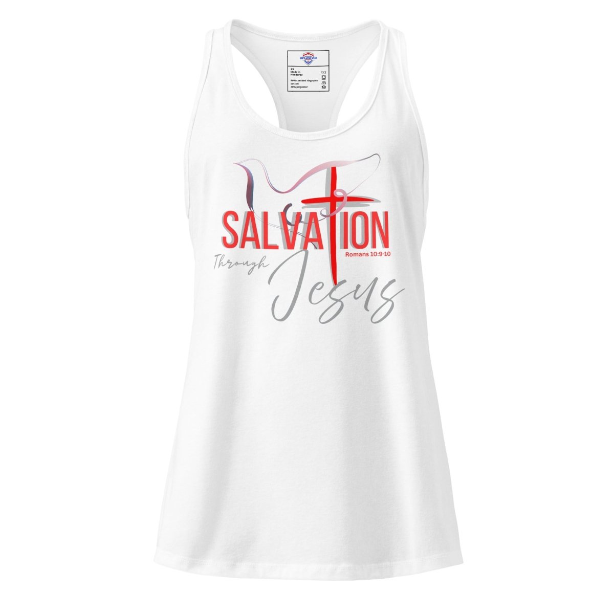 Salvation W/Dove & Cross | fitted racerback tank top - God's Armor Wear