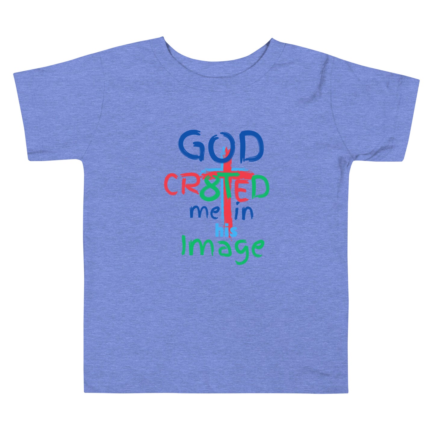 "God CR8tED Me in his Image" Toddler Short Sleeve Tee - God's Armor Wear