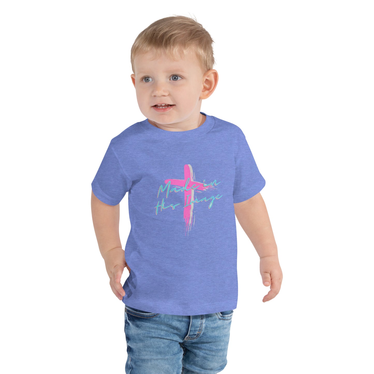 "Made in His Image" Toddler Short Sleeve Tee - God's Armor Wear