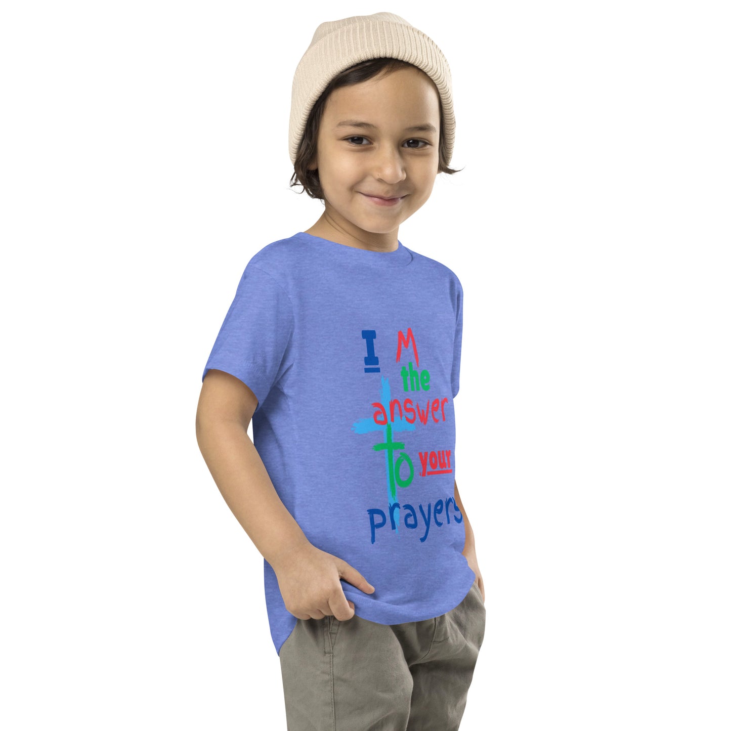 "I M the Answer to your Prayers" Toddler Short Sleeve Tee - God's Armor Wear