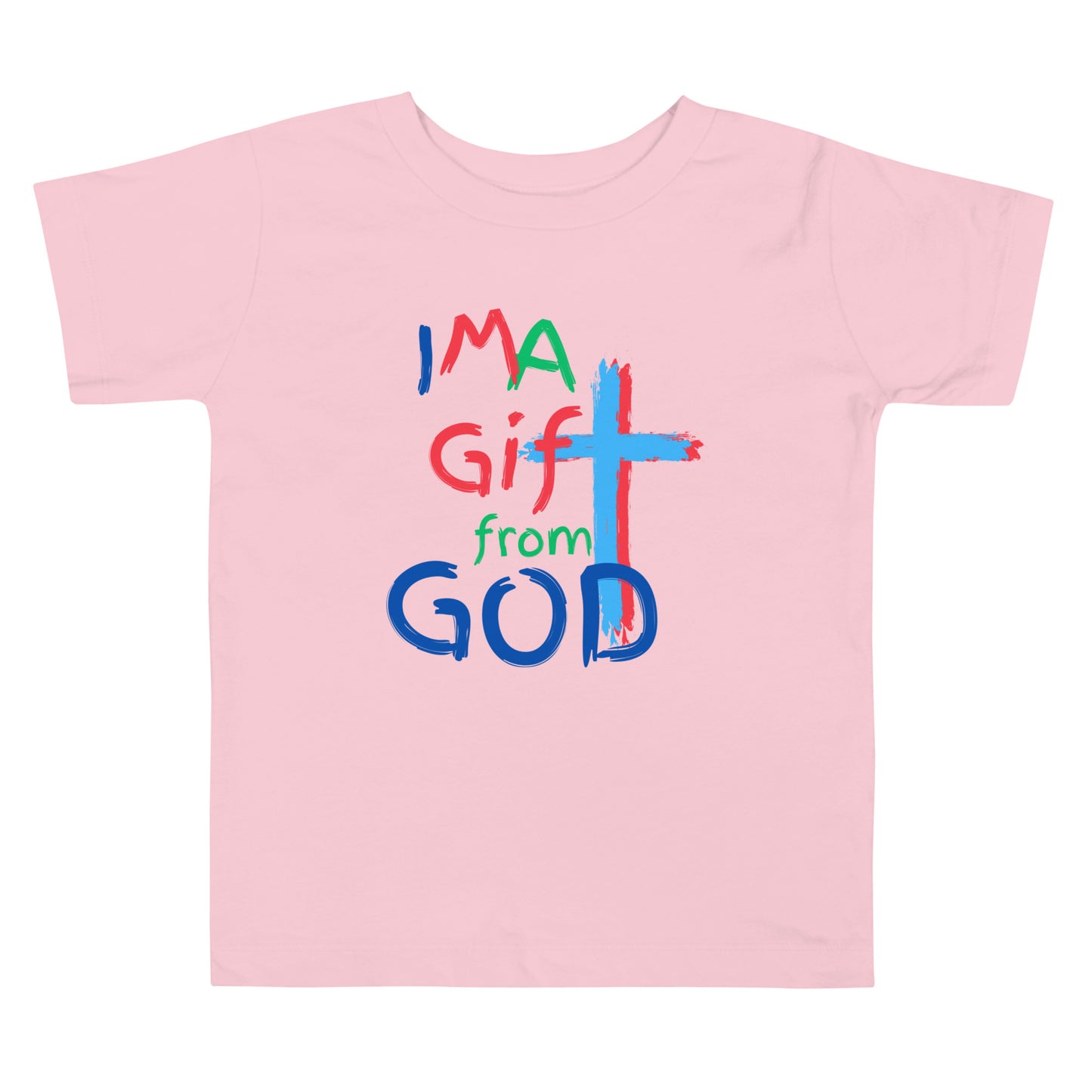 "I M A Gift from GOD" Toddler Short Sleeve Tee - God's Armor Wear