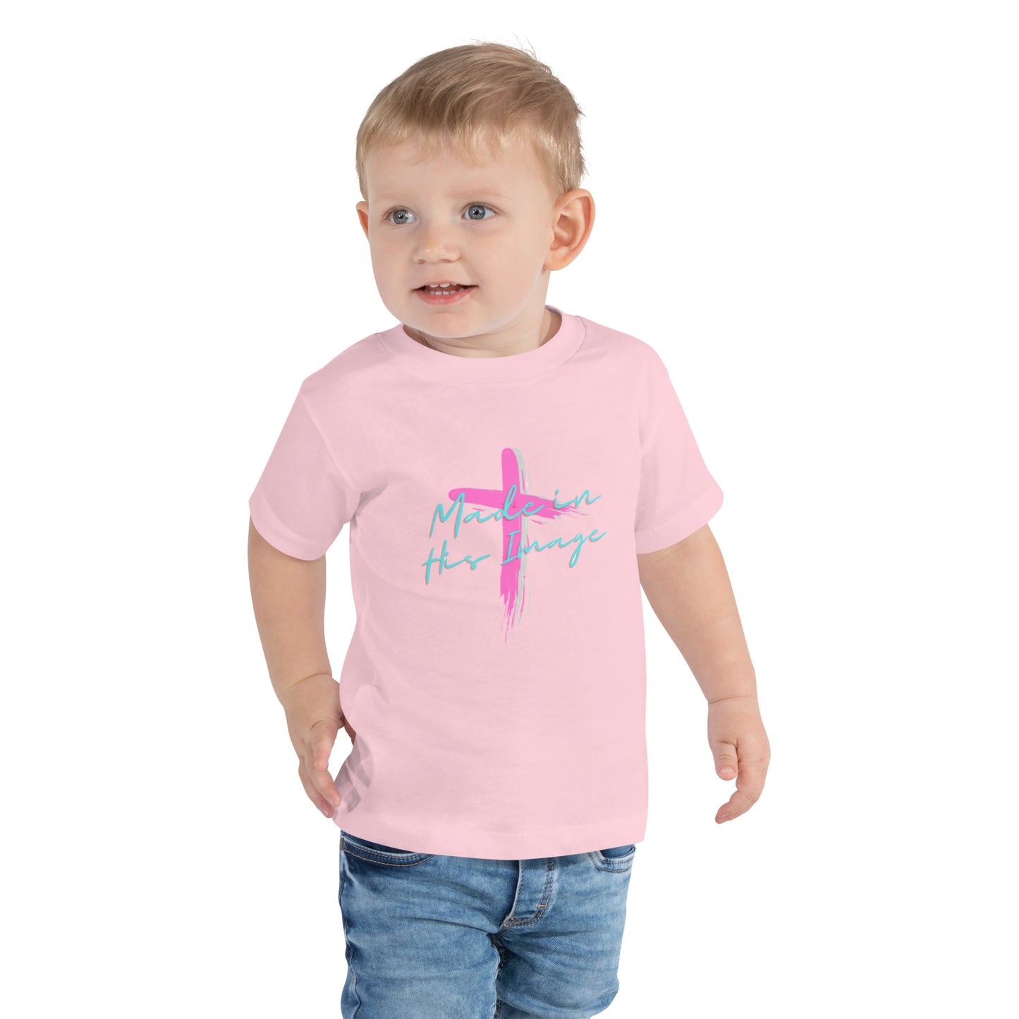 "Made in His Image" Toddler Short Sleeve Tee - God's Armor Wear