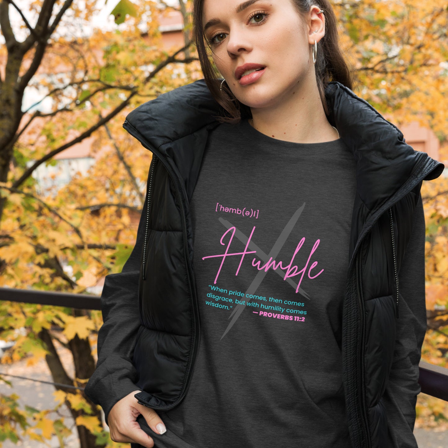 "Humble" Unisex Long Sleeve Tee BC - 3501 - God's Armor Wear