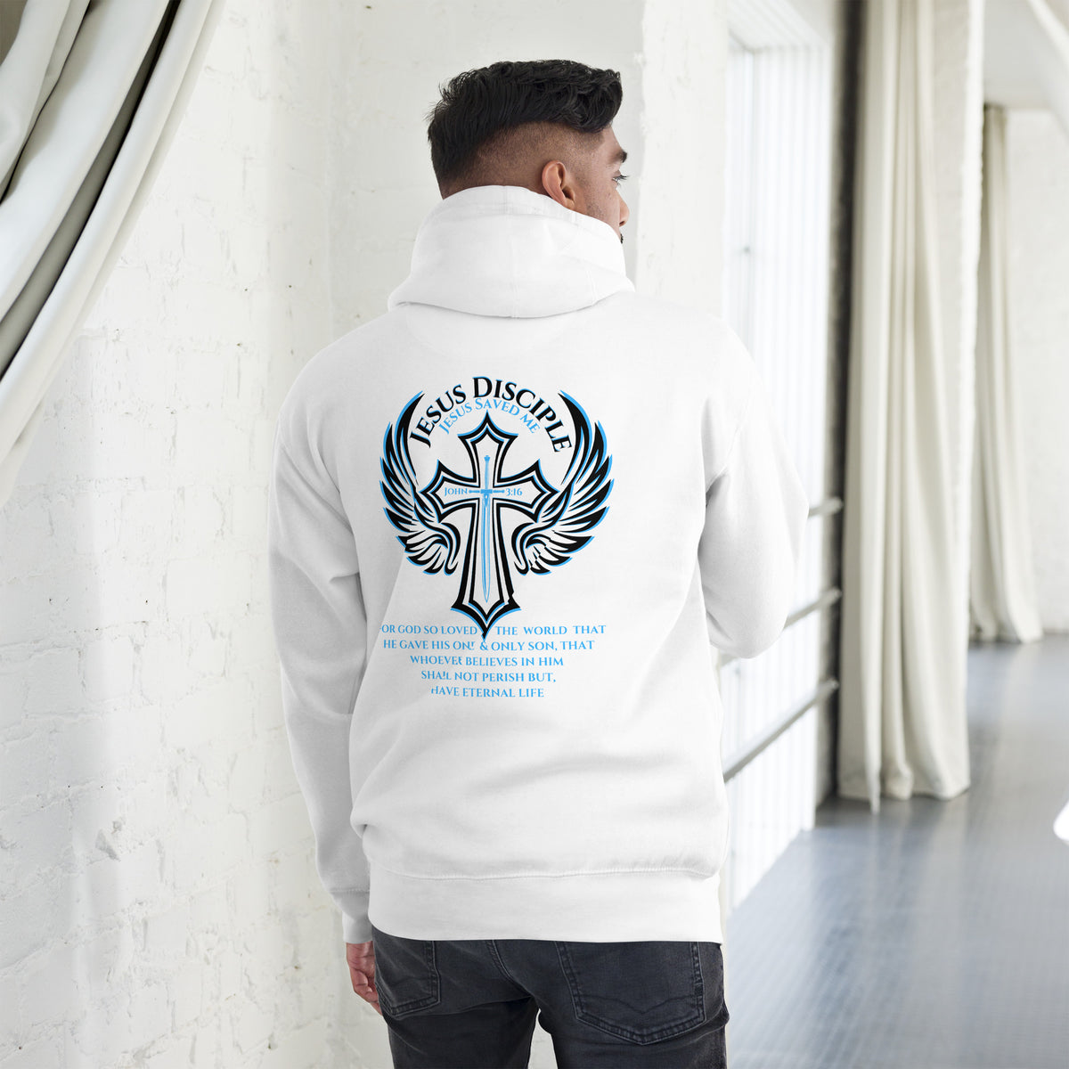 Jesus Disciple | John 3:16 | GAW-Classic Hoodie
