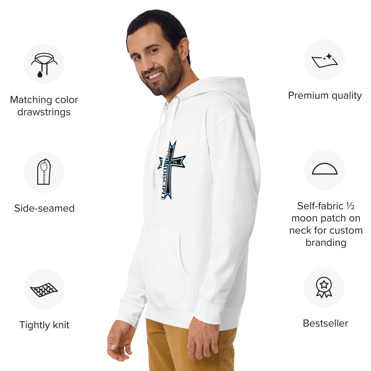 Jesus Disciple | John 3:16 | GAW-Classic Hoodie