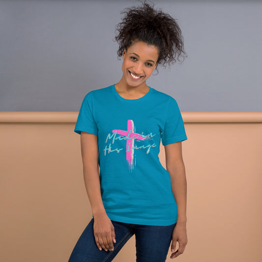 "Made in His Image" BC - 3001 Soft lightweight Pre Shrunk t-shirt - God's Armor Wear