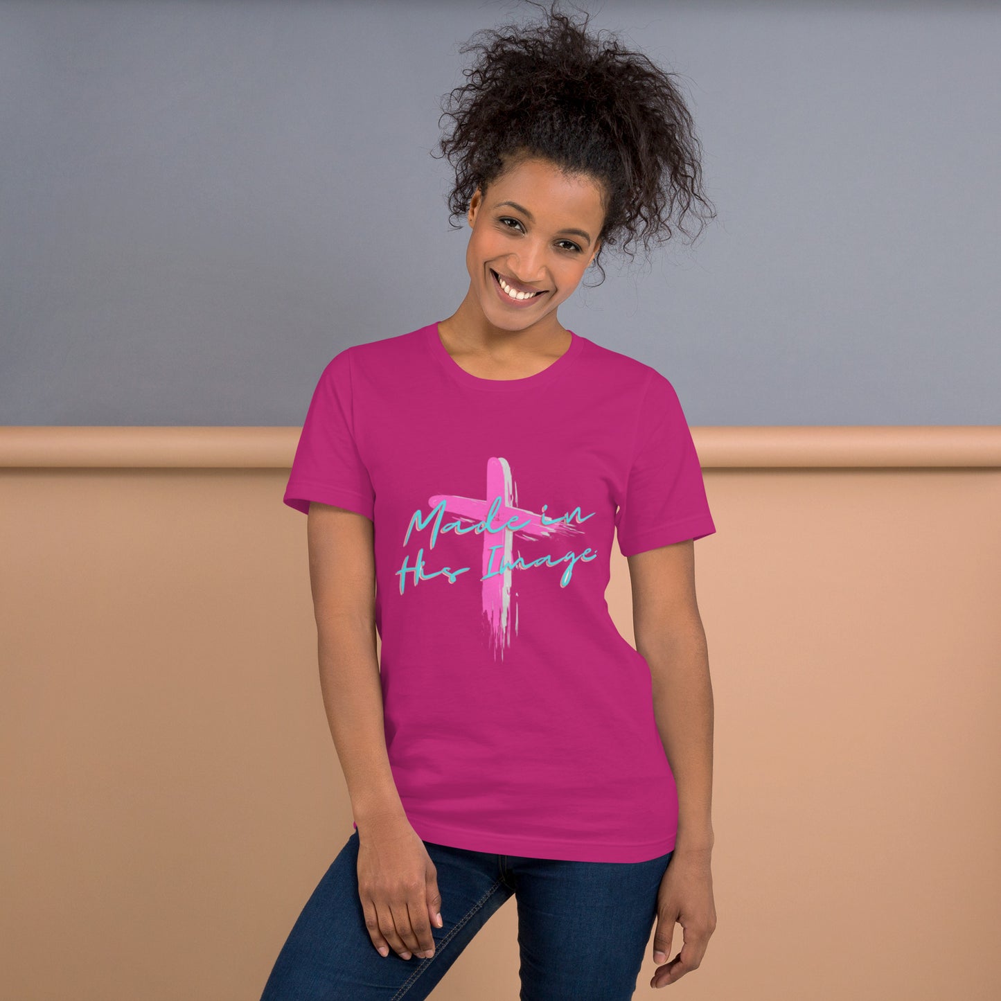 "Made in His Image" BC - 3001 Soft lightweight Pre Shrunk t-shirt - God's Armor Wear