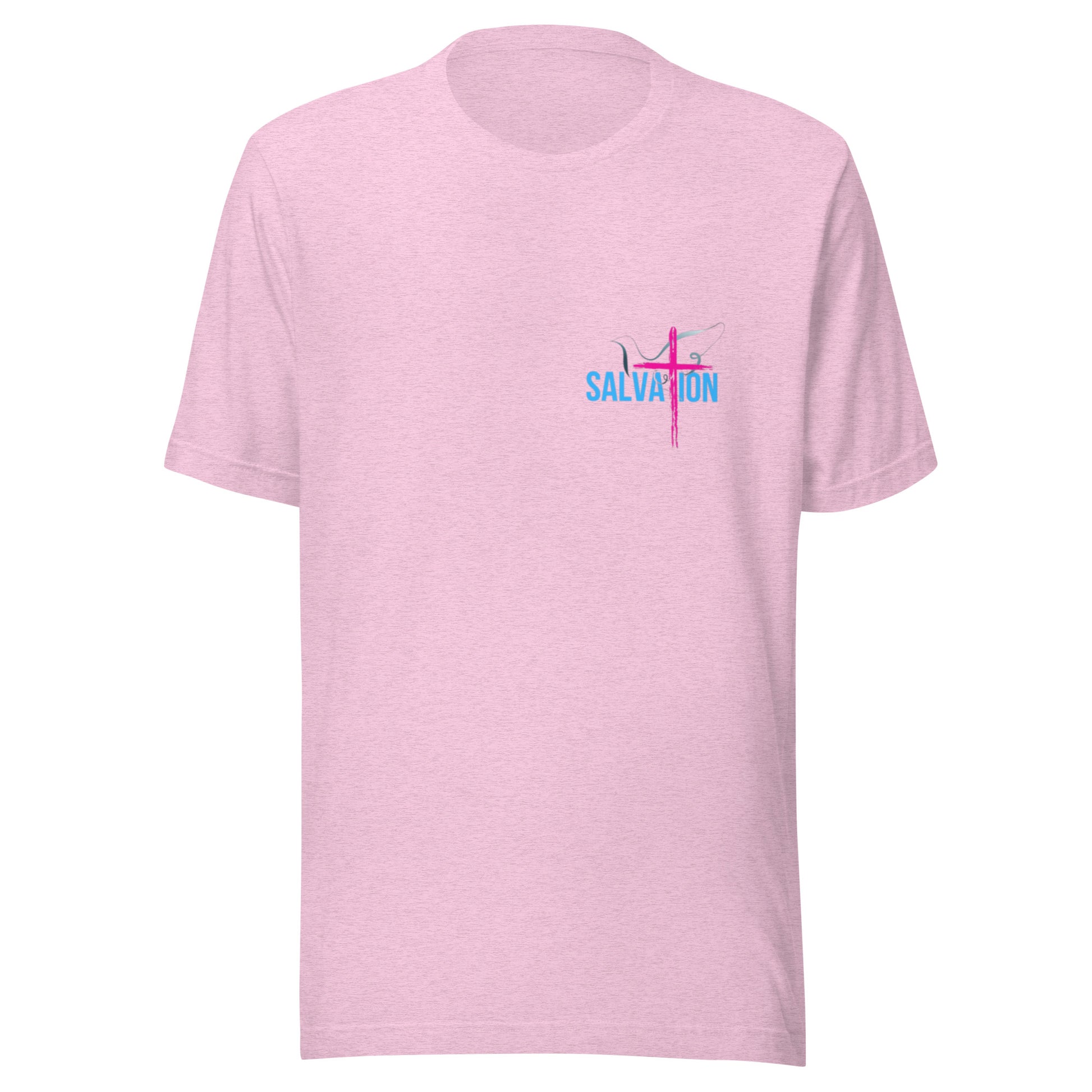 "Salvation Through Jesus Christ" preshrunk T-Shirt BC - 3001 - God's Armor Wear