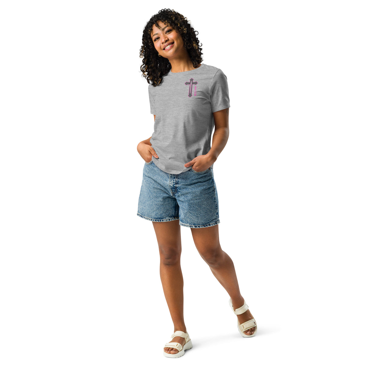 "More of Him; Less of Me" Relaxed fit Women's Relaxed T-Shirt Bc - 6400 - God's Armor Wear