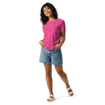 "More of Him; Less of Me" Relaxed fit Women's Relaxed T-Shirt Bc - 6400 - God's Armor Wear