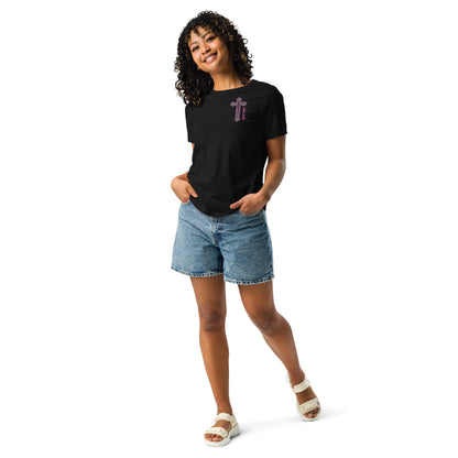 "More of Him; Less of Me" Relaxed fit Women's Relaxed T-Shirt Bc - 6400 - God's Armor Wear